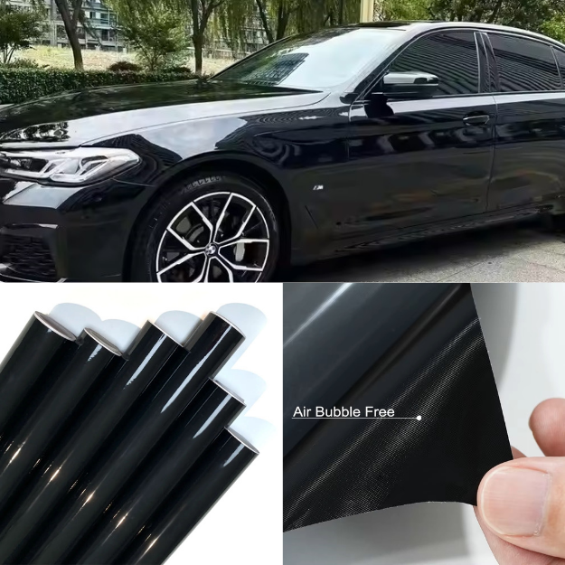 Vinile Car Wrapping Nero Lucido (1,52 m x 17 m)